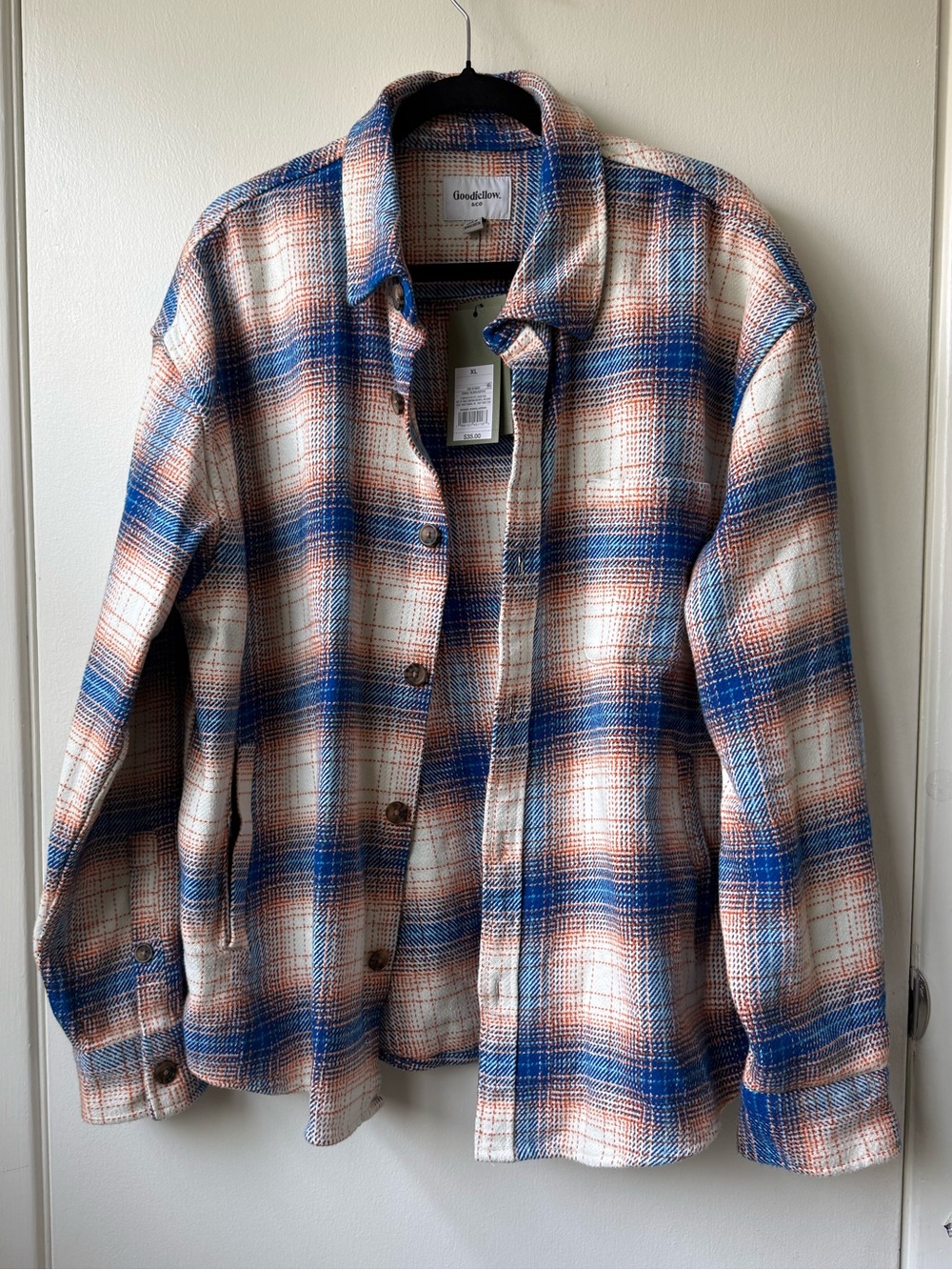 Goodfellow & Co Heavy Standard Fit Flannel Shirt Jacket